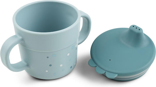 Done by Deer Educational Sippy Cup Plastic with Handles Blue