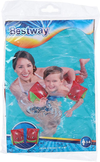 Bestway Μπρατσάκια Κολύμβησης 3-6 ετών Κόκκινα