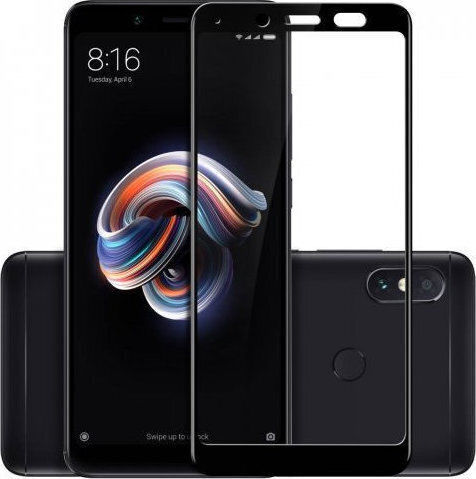 Full Face Tempered Glass Black (Redmi Note 5)