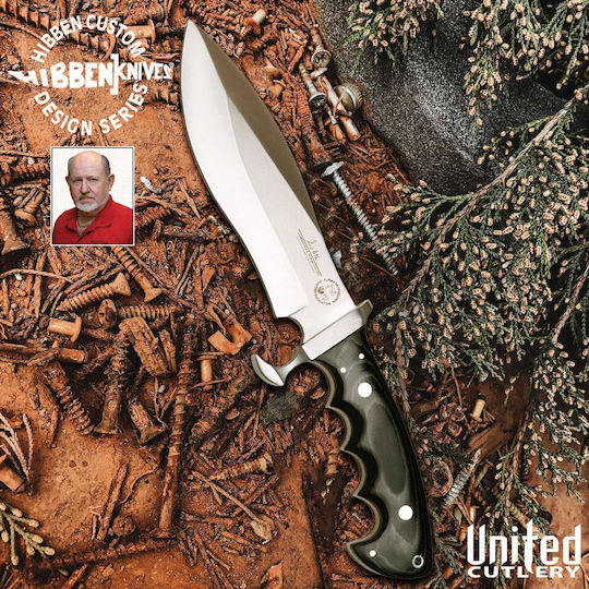 United Cutlery Gil Hibben Alaskan Ματσέτα Μαύρη σε Δερμάτινη Θήκη