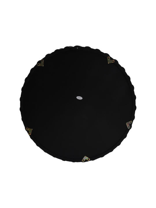 Pakketo Specio Wall Mirror with Black Wooden Frame Diameter 60cm 1pcs