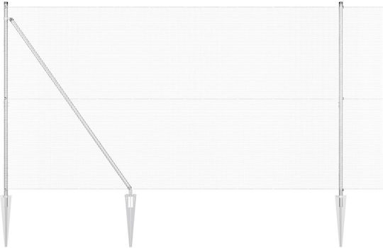vidaXL Plasă de sârmă Galvanizat Module Argintiu 1.5x25m