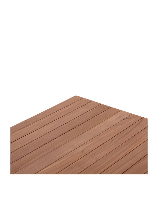 HomeMarkt Rectangular Table Surface made of Solid Wood Natural 120x80x4cm HM18138 1pcs
