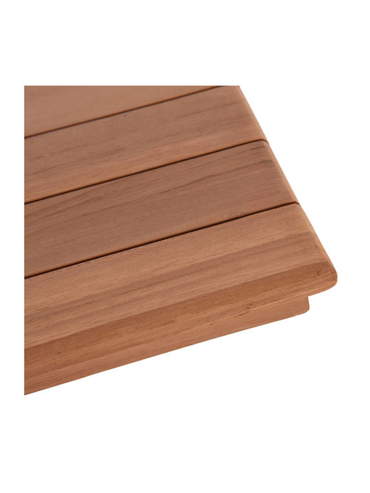 HomeMarkt Rectangular Table Surface made of Solid Wood Natural 120x80x4cm HM18138 1pcs