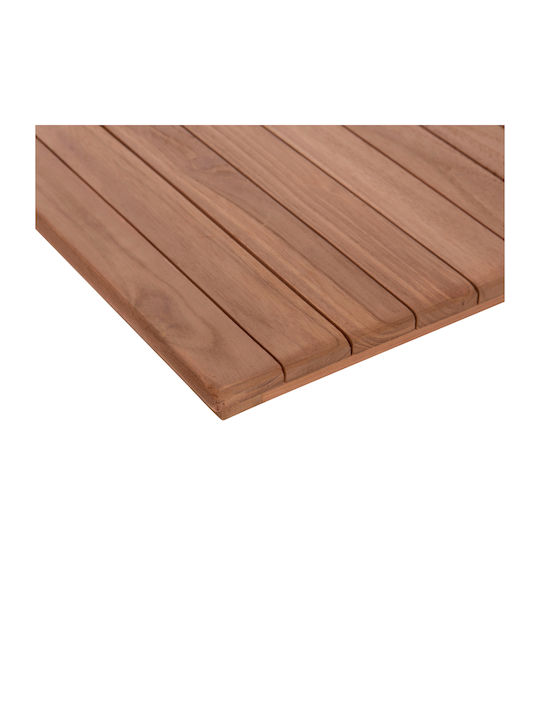 HomeMarkt Square Table Surface made of Solid Wood Natural 70x70x4cm HM18136 1pcs
