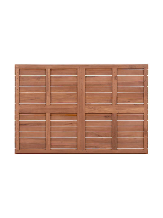 HomeMarkt Rectangular Table Surface made of Solid Wood Natural 120x80x4cm HM18138 1pcs