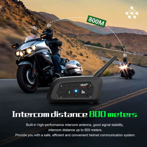 EJEAS V6 Pro Plus Dual Intercom for Riding Helmet with Bluetooth