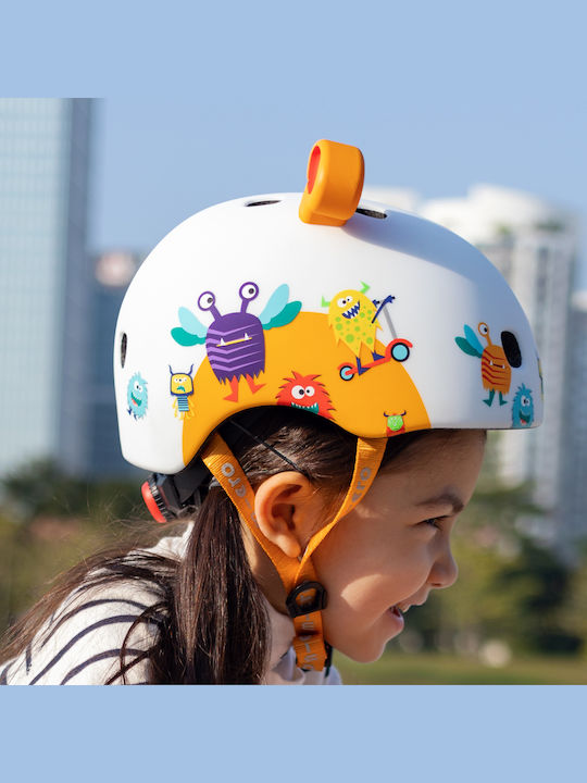 Micro 3D Monsters Kids' Helmet for City Bike Multicolour Small (48-53cm)