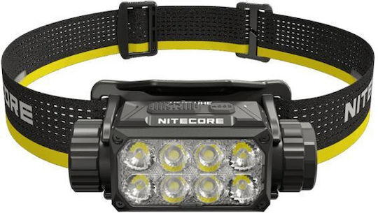 NiteCore Rechargeable Headlamp LED with Maximum Brightness 3000lm Hc75 Uhe White