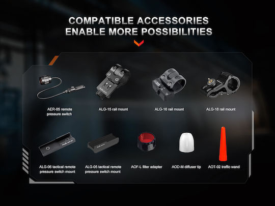 Fenix LED IP68 с Максимална Яркост 500лм Бял