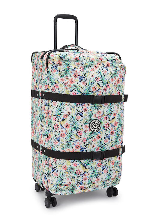 Kipling Spontaneous L Large Suitcase Cocktail Floral With 4 Wheels Height 78cm