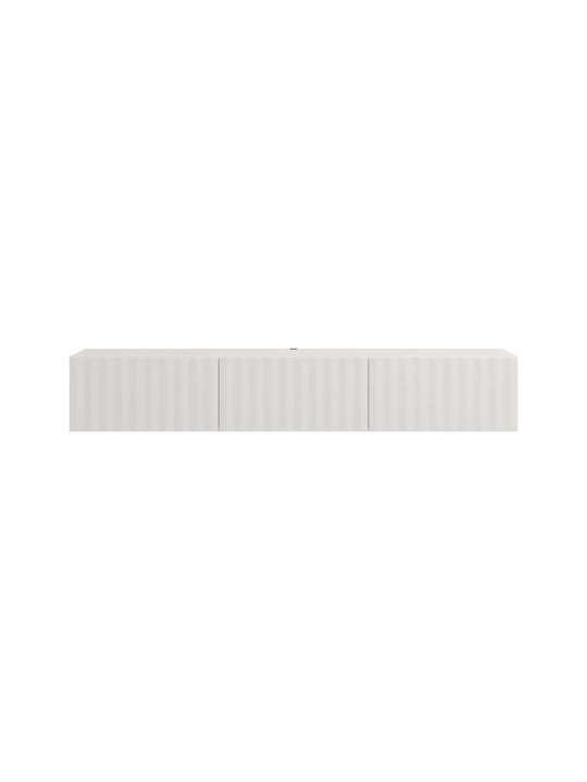 Fylliana TV-Ständer Antibes mit LED-Beleuchtung Weiß/Weiß Matt M192xP42xH32cm