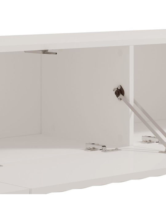 Fylliana TV-Ständer Antibes mit LED-Beleuchtung Weiß/Weiß Matt M192xP42xH32cm