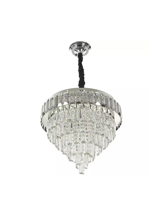 Лампа с Много Крушки LED с Crystal Бял