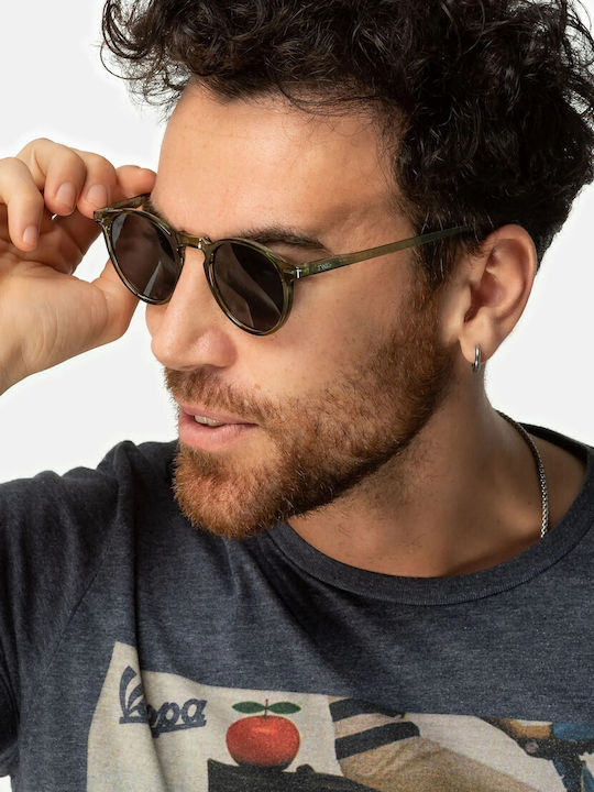 Twig Watson Unisex Sunglasses with Green Plastic Frame WAS03