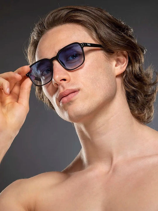 Twig Signac Unisex Sunglasses with Blue Plastic Frame and Blue Lens SIG02