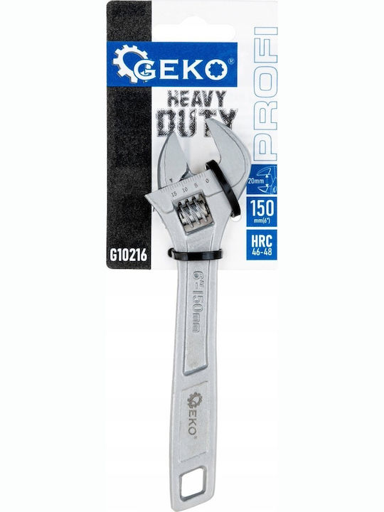 Geko French Wrench with Adjustable Opening 6mm 152.4mm