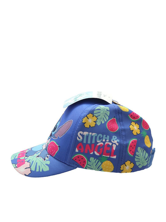 Disney Детска Шапка С Козирка Stitch Синя