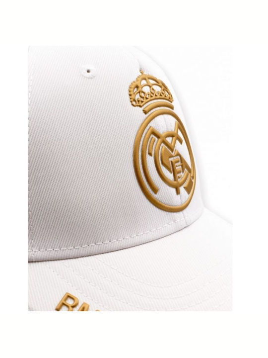 Real Madrid Детска Шапка Жокей Текстил Бял