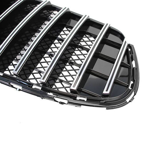 Mercedes-Benz GLC-Class X253 19+ Facelift GTR Panamericana Honeycomb Design Black Chrome Mask