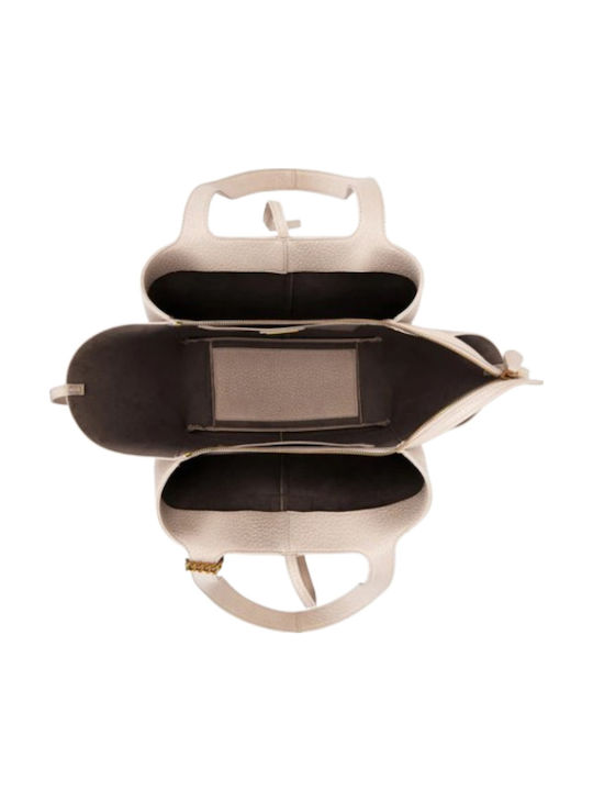 Women's Bag Shopper Shoulder Beige