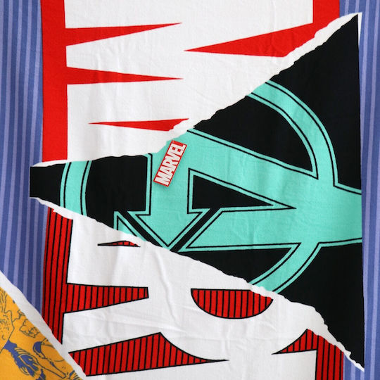 Marvel Comics Beach Towel Microfiber Fast Dry 90x170cm Ye37015 Blue 90x170cm