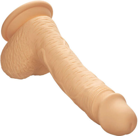 Calexotics Glass Dildo with Balls and Suction Cup Flesh 16cm