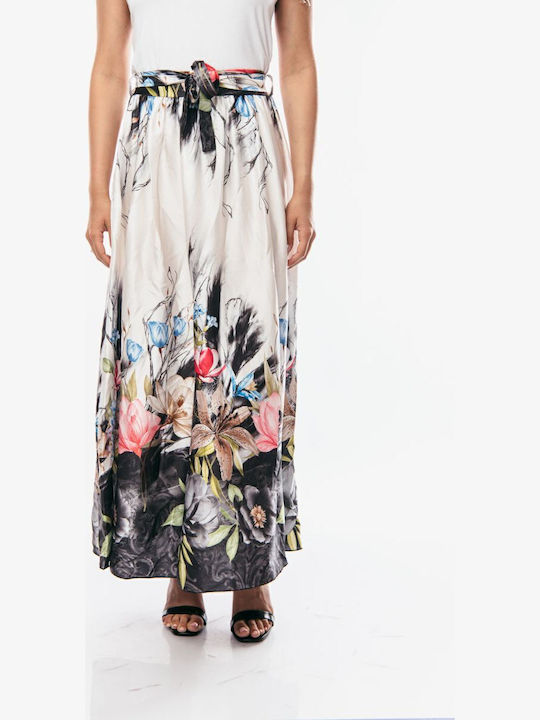 High-waisted Maxi Skirt Black