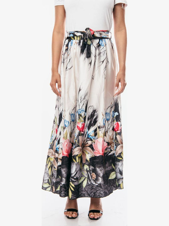High-waisted Maxi Skirt Black