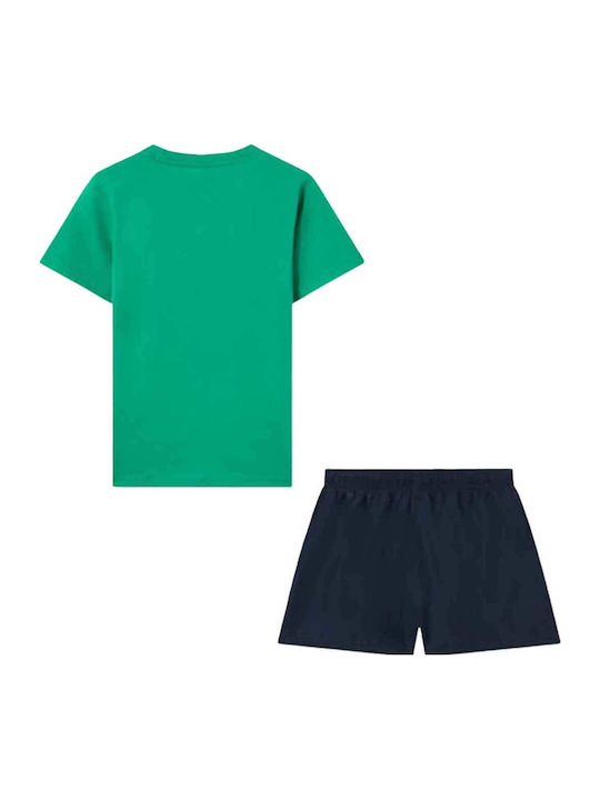 Kids Clothing Set with Shorts Summer 2 Pieces Green