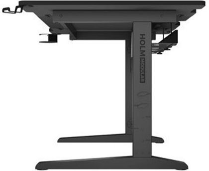 Birou De Jocuri Holm Din Lemn Negru Cu LED 140x75x70cm