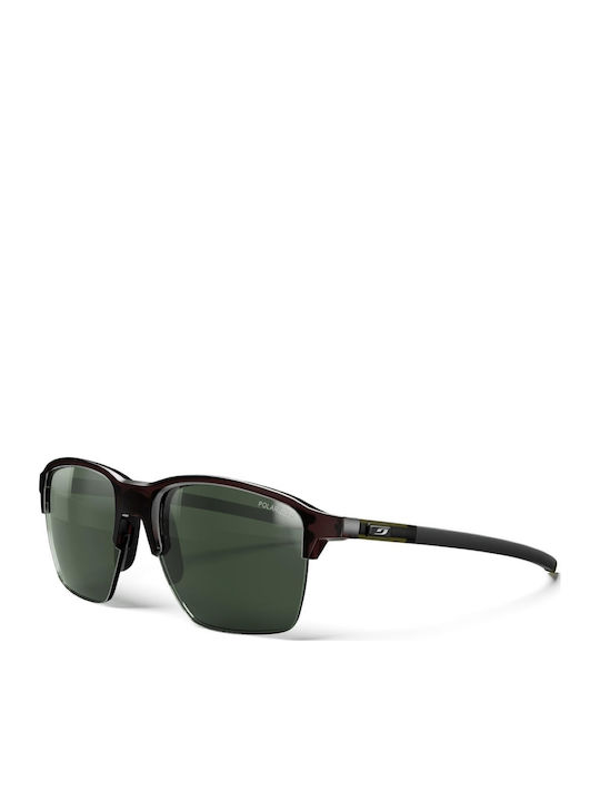 Julbo Unisex Γυαλιά Ηλίου με Καφέ Σκελετό και Καφέ Polarized Φακό