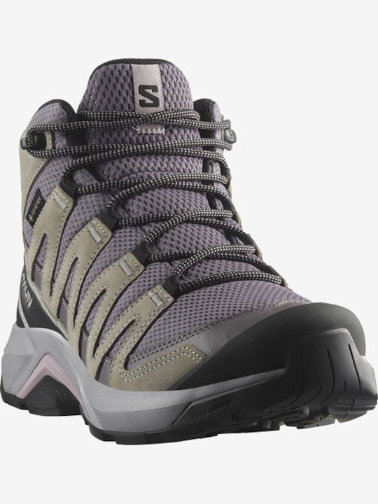 Salomon X-adventure Recon Women's Hiking Boots Waterproof with Gore-Tex Membrane Gray