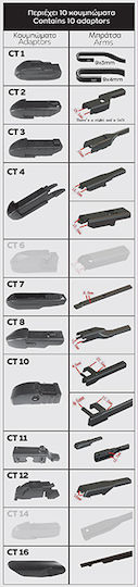 Cartech Ζmax Passpartout Plus Driver Car Wiper 500mm