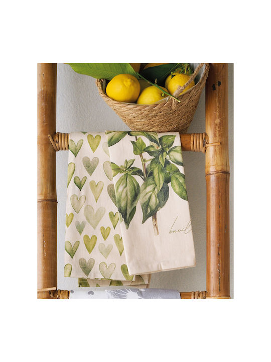 Kentia Fazzy Prosop din 100% Bumbac în Culoarea Verde 40x60cm 2buc Kentia Fazzy Prosop din 100% Bumbac în Culoarea Verde 40x60cm 2buc