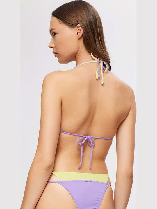 Amy Bikini Σουτιέν B Cup Lilac-yellow