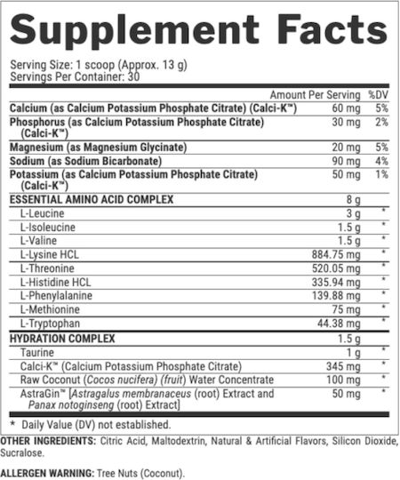 Nutrex Eaa + Hydration 390гр Лимон Лайм
