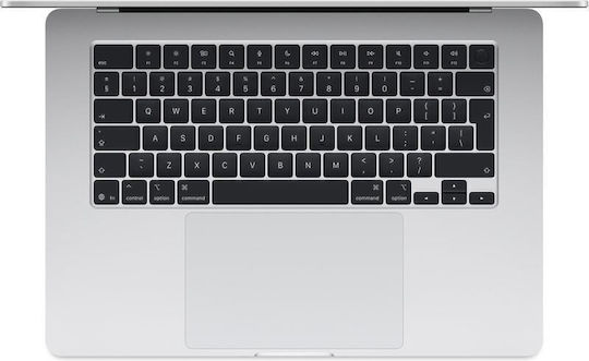 Apple MacBook Air 15.3" IPS Panel Retina Display (M4-10-ядрен/16GB/512GB SSD/10-Core GPU) с Apple зарядно устройство 35W Двоен Порт Сребрист Английски (САЩ) клавиатура
