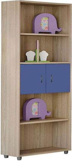 Bücherregal Boden Blau 73.2x35x180cm Bücherregal Boden Blau 73.2x35x180cm