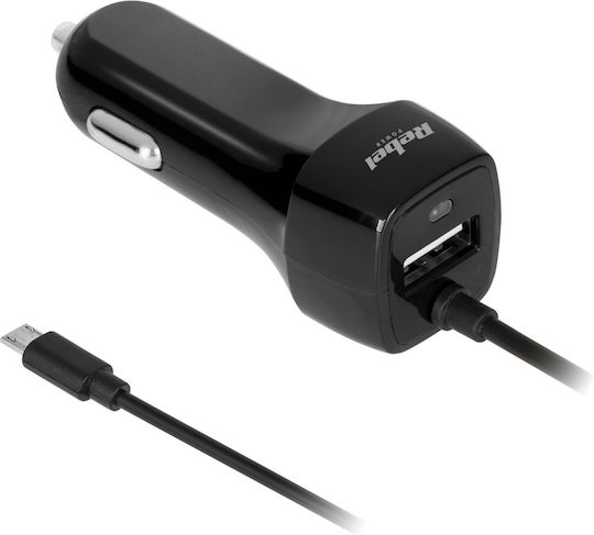 Rebel Car Charger 1A with Cable Micro-USB
