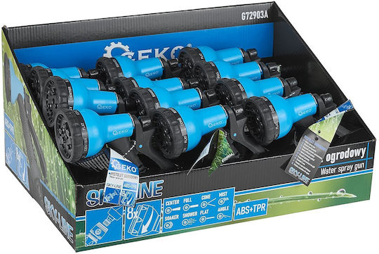 Set Pistol Pulverizator Reglabil 8 Funcții Sky-line 12 Piese Geko G72903a