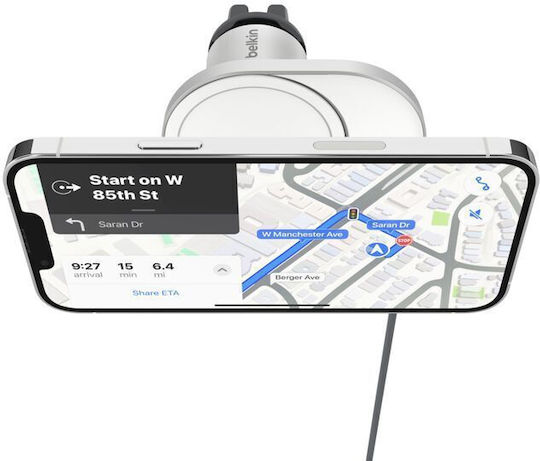 Belkin Φορτιστής Αυτοκινήτου 15W Μαύρο Χρώμα