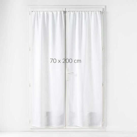 Douceur d'Intérieur Mit Bleistiftfalten Weiß 70x200cm