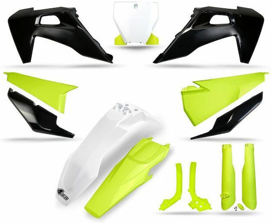 UFO Motorcycle Plastic Set for Husqvarna FC 450 / FC 350 for Keeway Easy Yellow 1pcs
