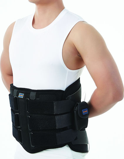 Medical Brace Einstellbar Schiene Luft Taille in Schwarz Farbe DR-B017BK