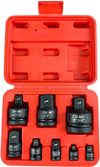 Impact Adapter Set Impact Sockets 8 Pcs Gebo Tools