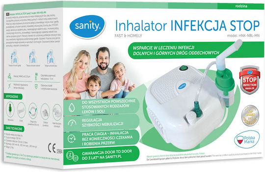 Sanity Aerosol Device Stop Infection Continuous Operation Adjustable Nebulization Speed Mask Babies Children Adults White
