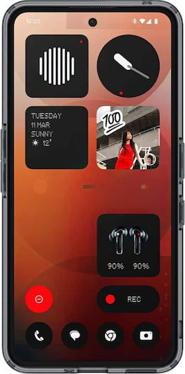 Spigen Ultra Hybrid Umschlag Rückseite Silikon / Kunststoff 2mm Transparent (Nothing Phone (3a))