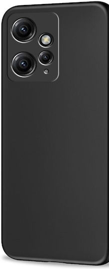 Tech-Protect Icon Umschlag Rückseite Silikon Schwarz (Redmi Note 12 4G)