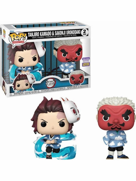 Funko Pop! Animation: Demon Slayer - Tanjiro Kamado & Sakonji Urokodaki 2-Pack Special Edition